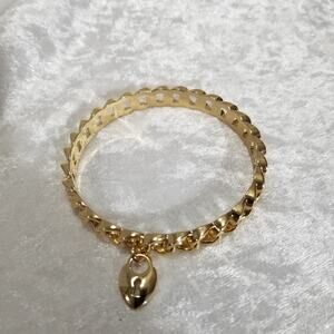 Graziano cn signed gold tone bracelet 1.1983